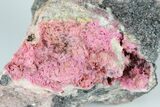 Fibrous, Pink Erythrite Crystal Cluster - Morocco #184240-1